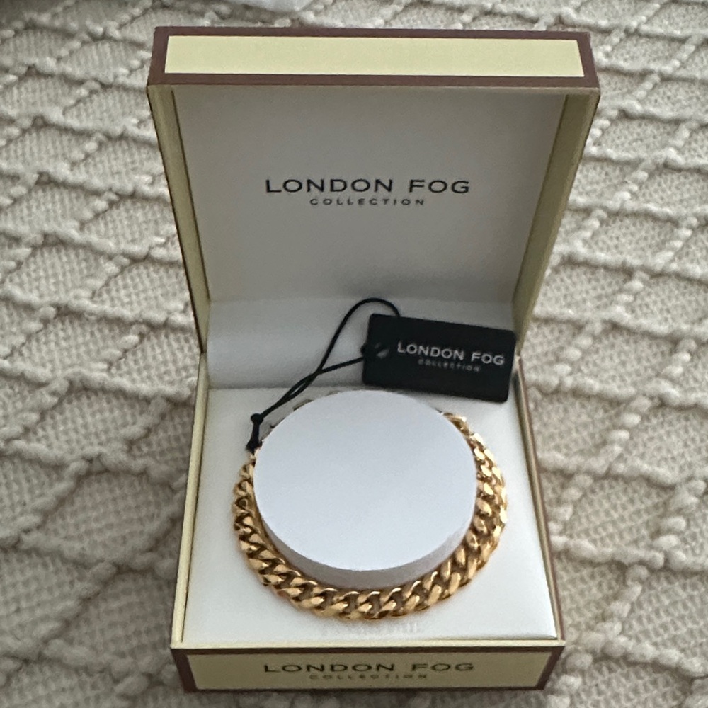 London Fog Gold-Tone Chain Bracelet